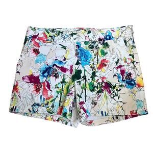 Express Colorful Tropical Floral Shorts Size 2
